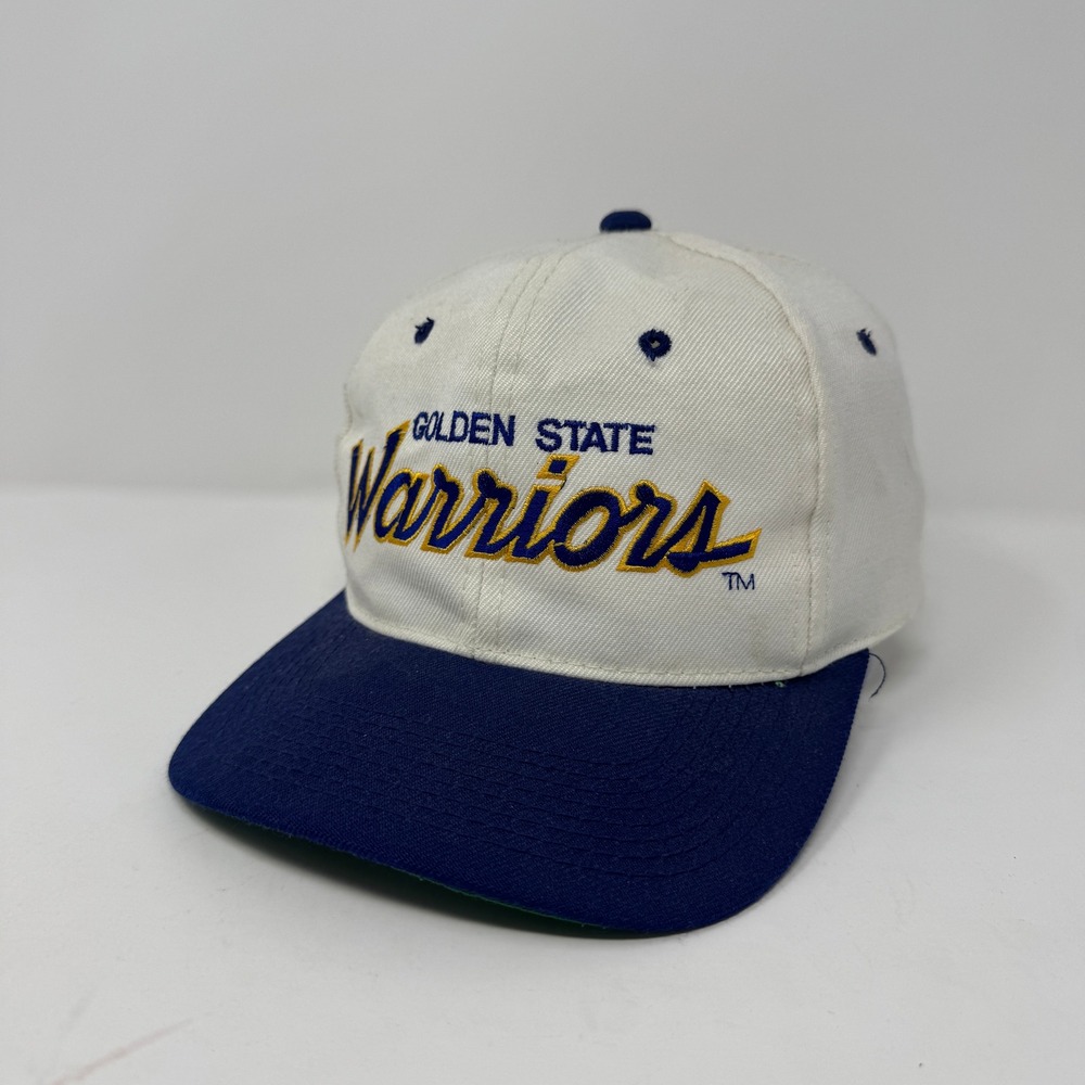 Vintage Sports Specialties Golden State Warriors Mens OSFA White Preowned Stains
